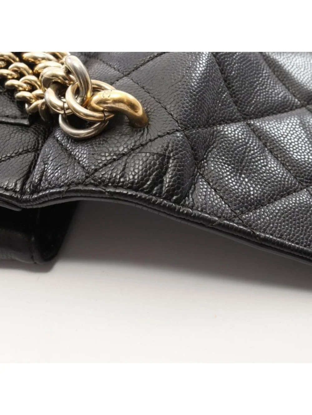 Chanel Shoulder Bag Quilted 2-Way Black